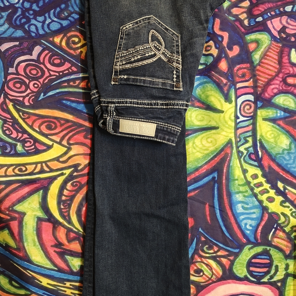 Women's Boot Cut Jeans - Dark Blue